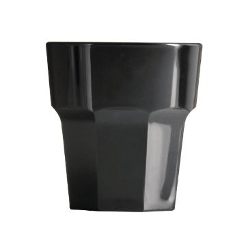 Picture of BBP Polycarbonate Rocks Tumbler 256ml Black (36 Pack)