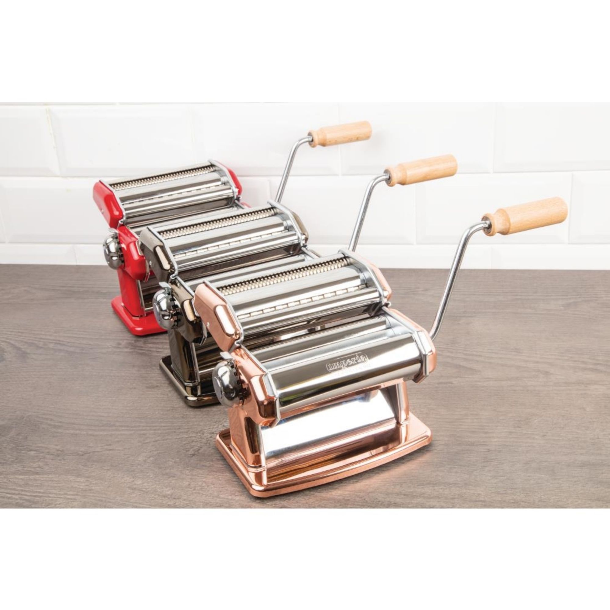 Picture of Imperia Manual Pasta Machine Red