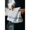 Picture of Dunisoft Towel Napkin Blue Check 38x54cm (250 Pack) - CY523