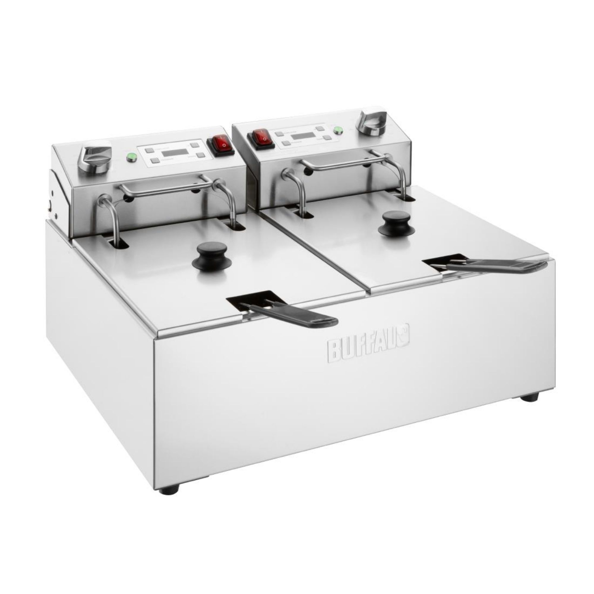 Picture of Buffalo  Double Electric Fryer with Timer 2x5Ltr - CU624