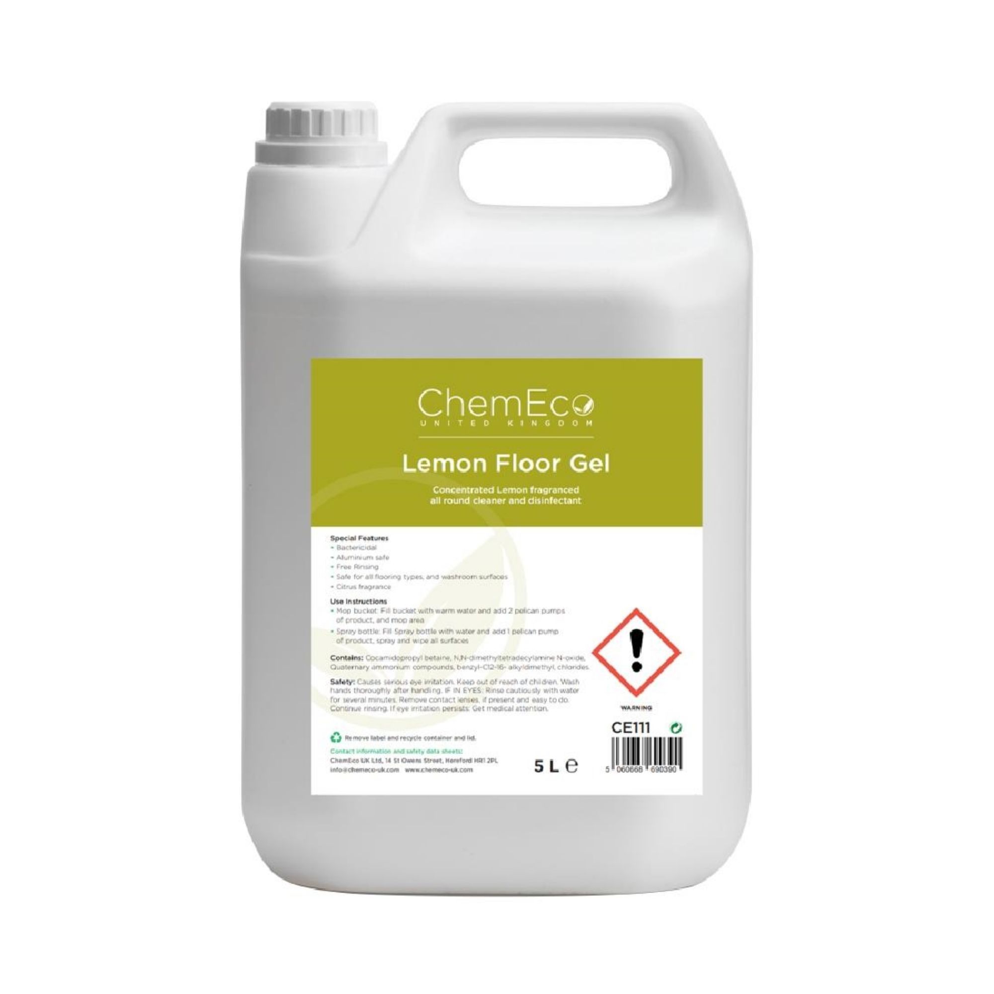 Picture of ChemEco Lemon Floor Cleaning Gel 5Ltr - CU241