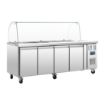 Picture of Polar U-Series Four Door Refrigerated Gastronorm Saladette Counter - CT395