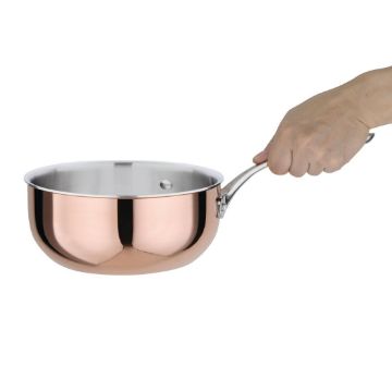 Picture of Vogue Copper Tri-Wall Flared Sauté Pan 20cm