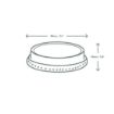 Picture of Vegware Compostable Flat Lids With No Hole 200ml / 7oz (1000 pack) - CL701