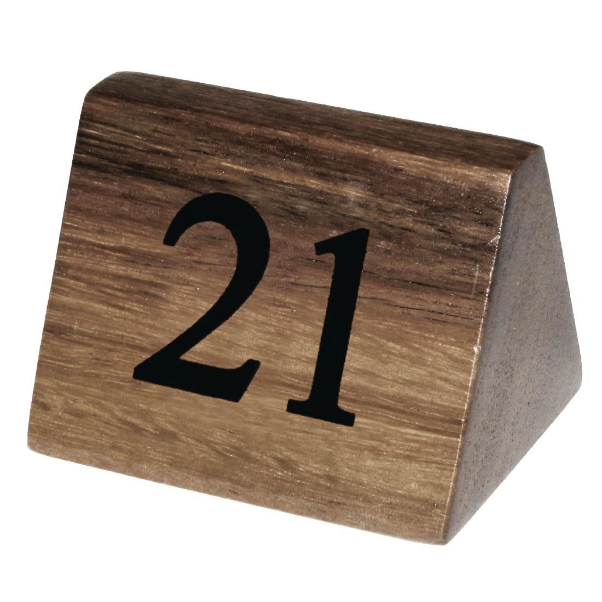 Picture of Olympia Wooden Table Number Signs Numbers 21-30 (10 pack) - CL298