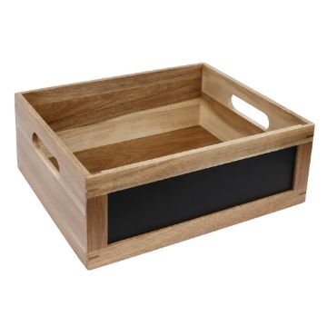 Picture of Olympia Bread Crate with Chalkboard 1/2 GN