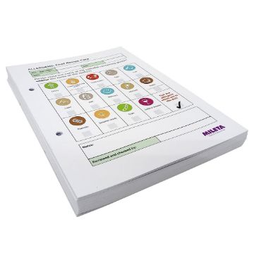 Picture of Chef Dishes Allergy Replacement Double-Sided Cards (50 Pack)