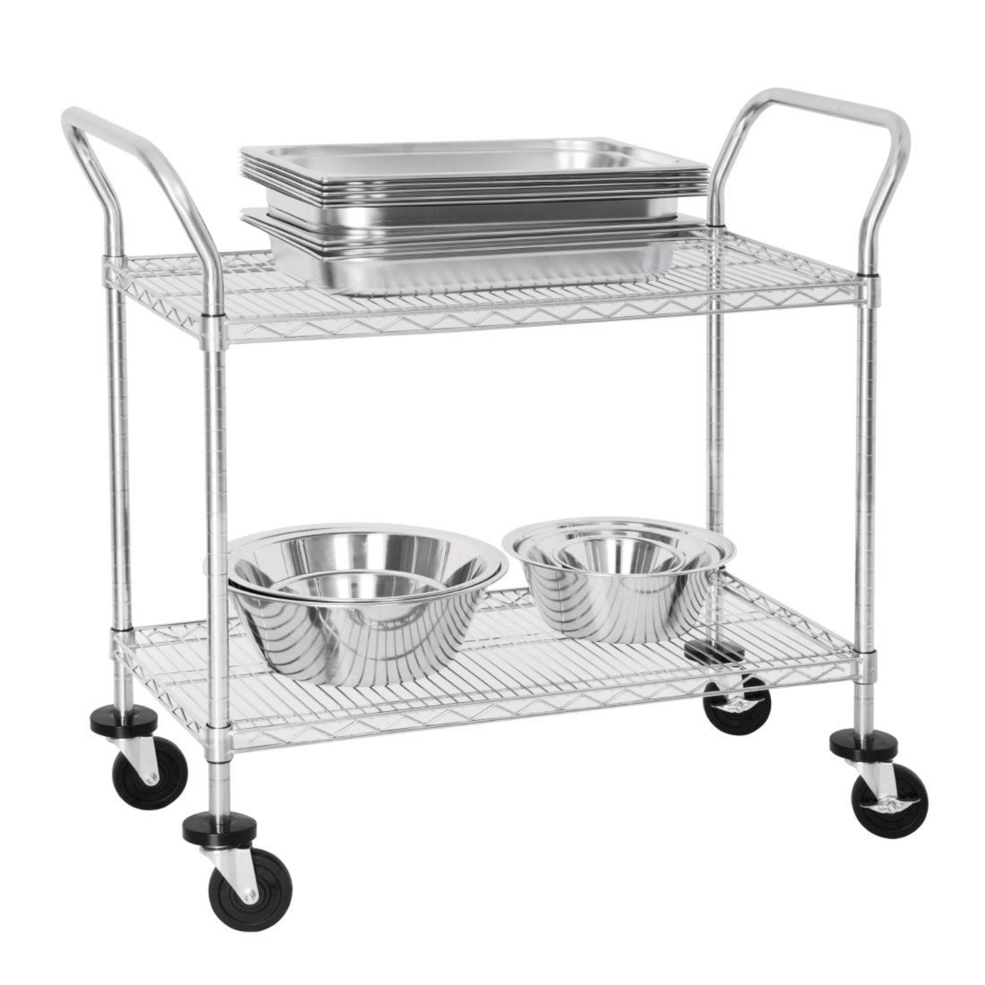 Picture of Vogue Chrome 2 Tier Wire Trolley
