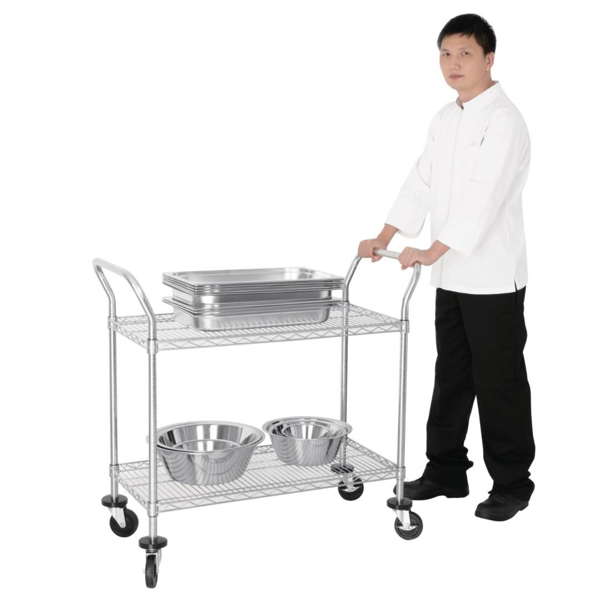 Picture of Vogue Chrome 2 Tier Wire Trolley