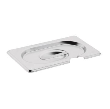 Picture of Vogue Stainless Steel 1/9 Gastronorm Notched Lid