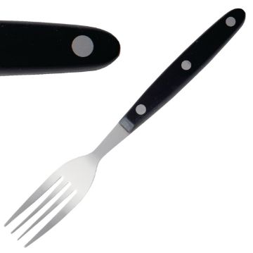 Picture of Olympia Steak Forks Black Handle (12 Pack)