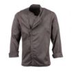 Picture of Chef Works Hartford Lightweight L/S Zipper Coat Graphite Size XS - BB263-XS
