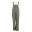 Picture of Southside Bib & Brace Cotton Canvas Dungarees Khaki Black M - BA173-M