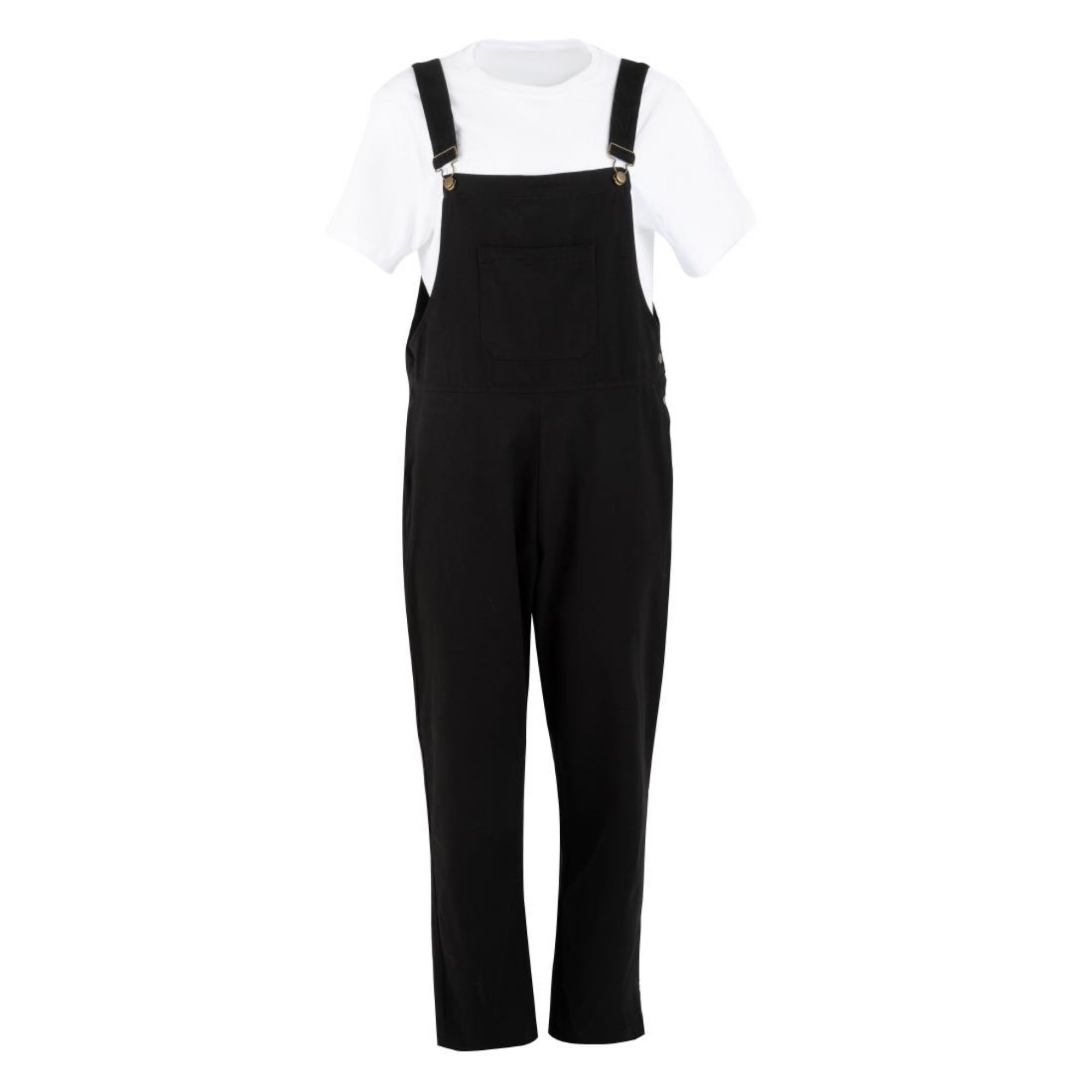 Picture of Southside Bib & Brace Cotton Canvas Dungarees Cotton Black XL - BA172-XL