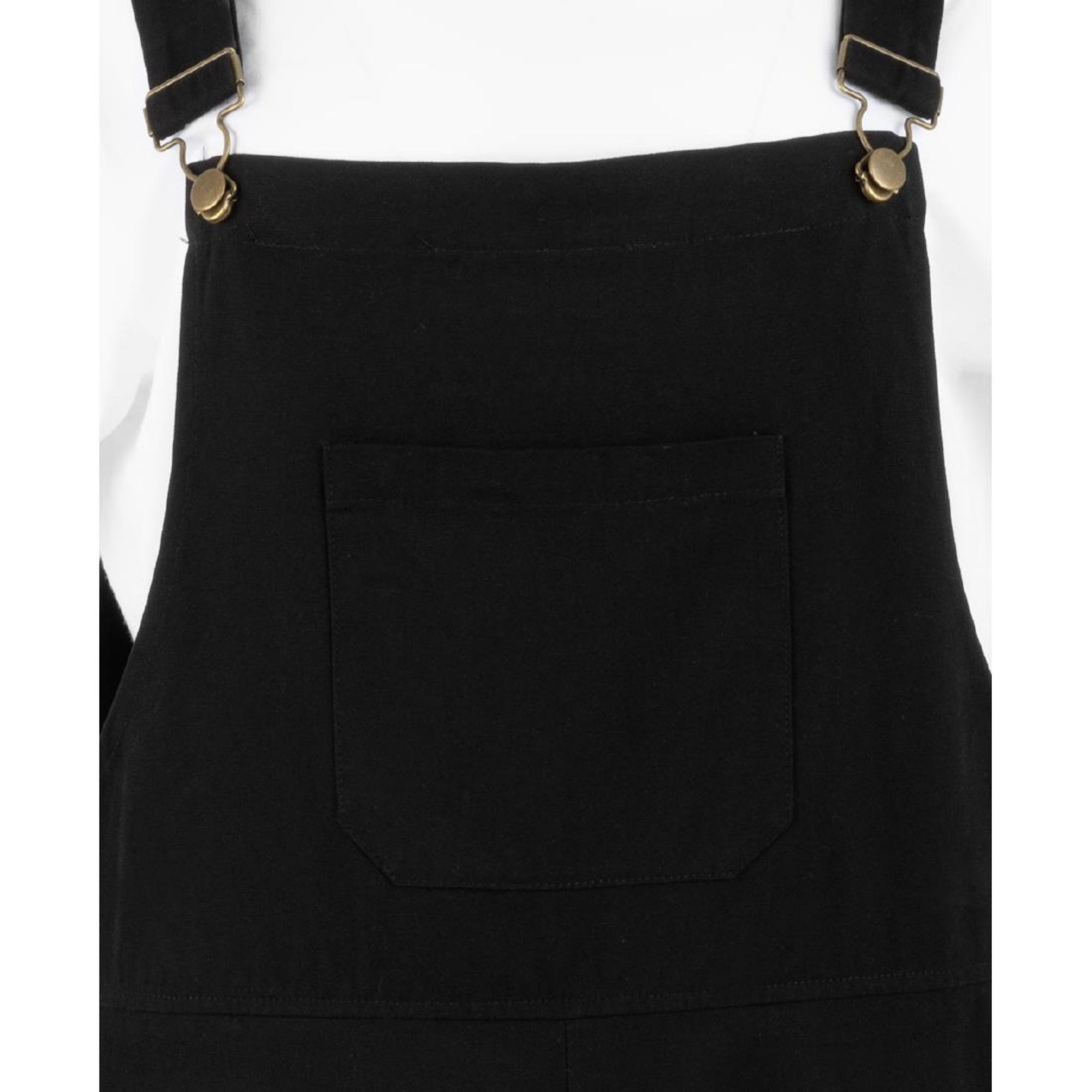 Picture of Southside Bib & Brace Cotton Canvas Dungarees Cotton Black XL