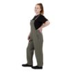 Picture of Southside Bib & Brace Cotton Canvas Dungarees Khaki Black L - BA173-L