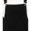 Picture of Southside Bib & Brace Cotton Canvas Dungarees Cotton Black M - BA172-M