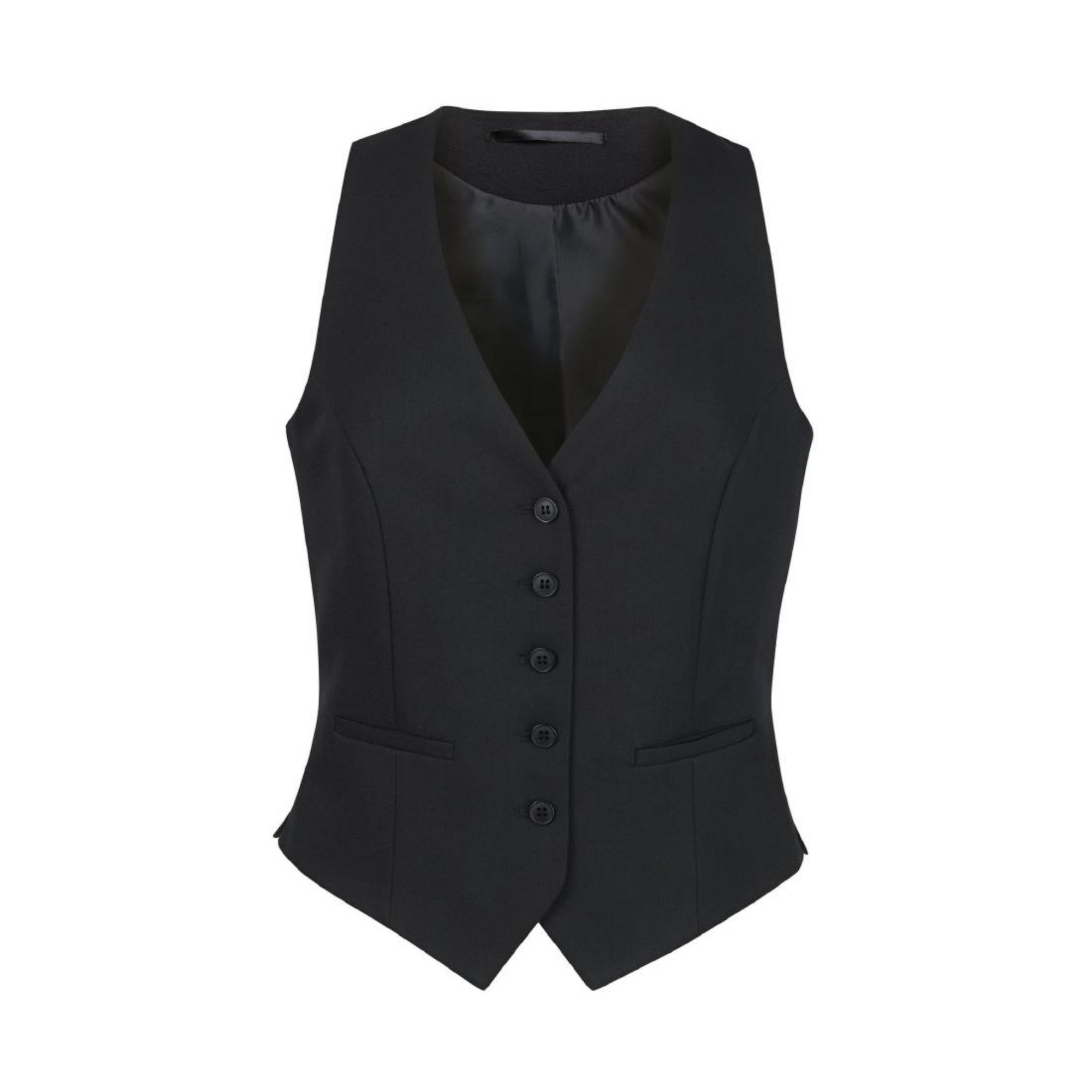 Picture of Brook Taverner Ladies Luna Black Waistcoat XL - BA057-XL