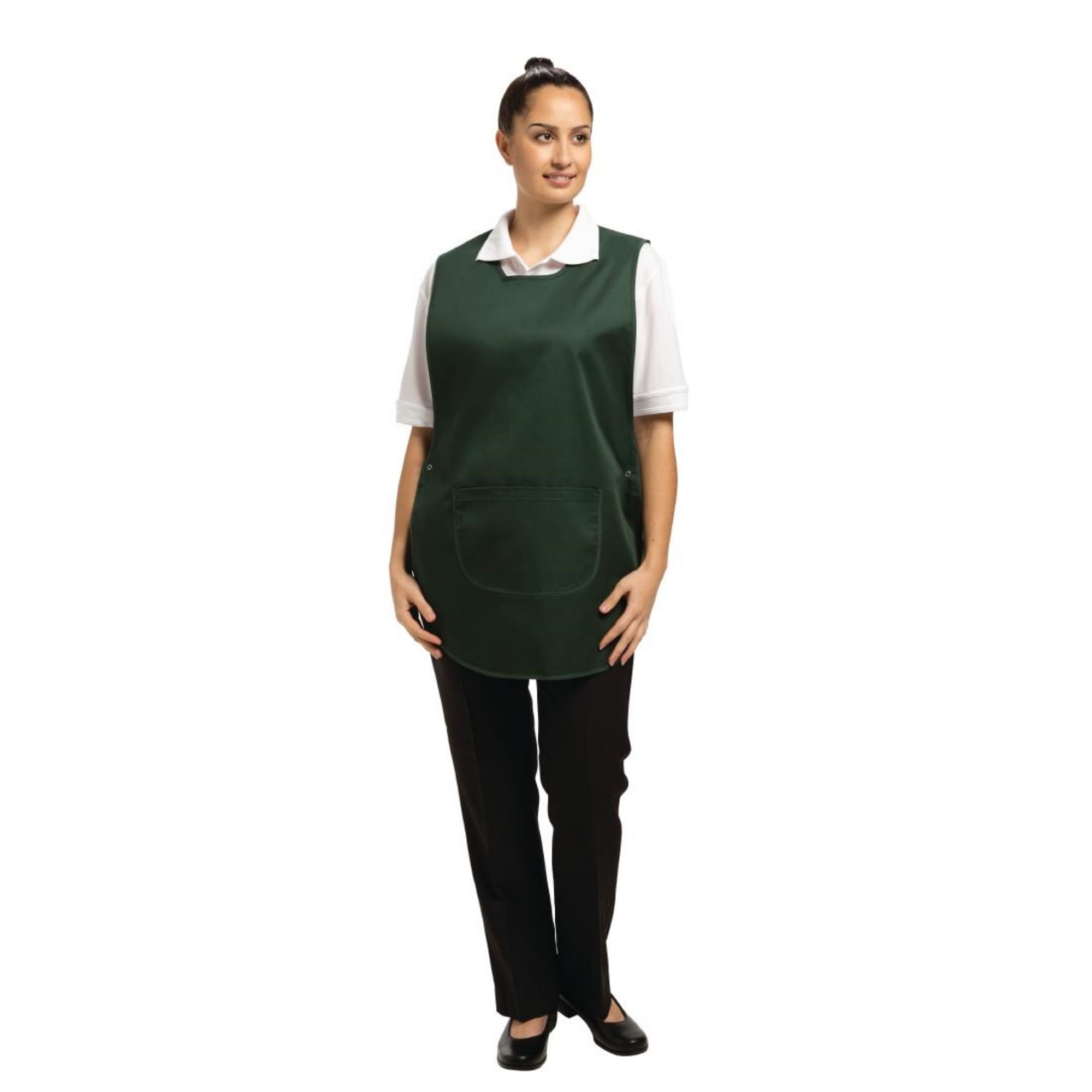 Picture of Whites One Size Tabard With Pocket Forest Green - B041