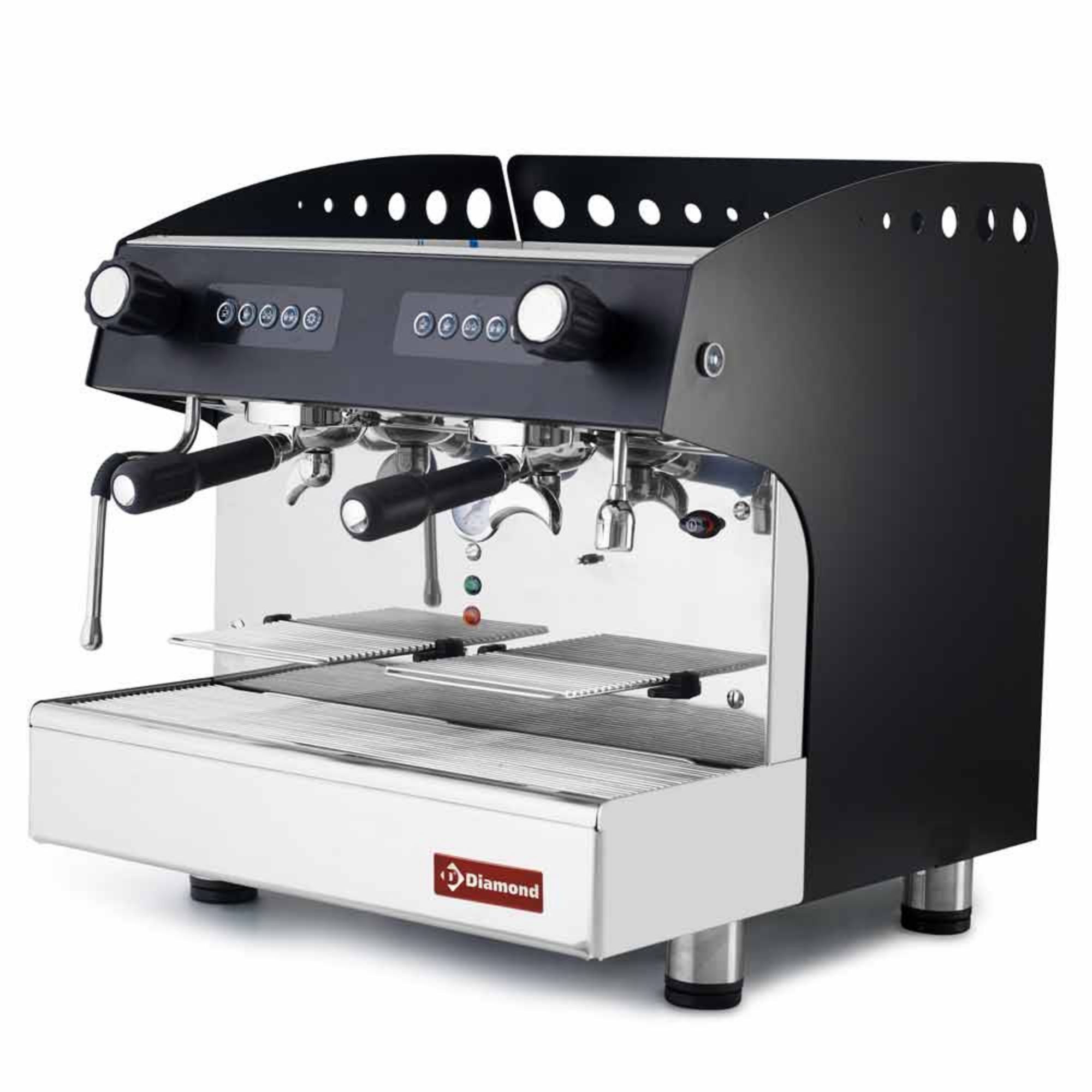 Picture of Automatic expresso coffee machine 2 groups - BLACK - COMPACT/2EB