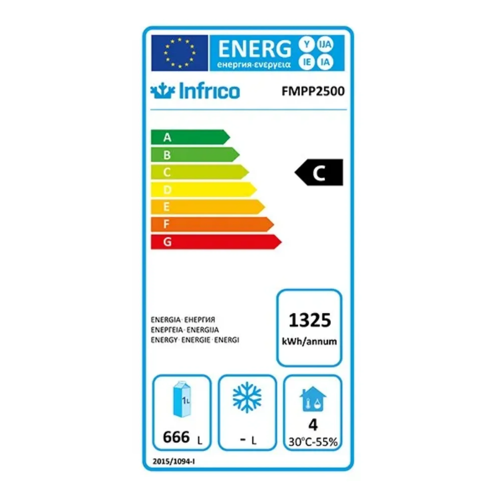 Picture of Infrico 4 Door Tall Back Bar Counter With Upstand 695L