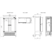 Picture of Infrico Upright Double Door Wine Cellar (180 Bottles) - EVV49R2GOG