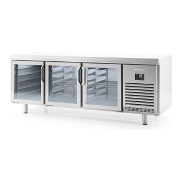Picture of Infrico MR2190PDCR Undercounters Sided Door 800 Series – Central Refrigerated Table Euronorm 600 X 400 Two-Sided Glass Doors - Series 800…