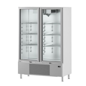 Picture of Infrico IAN1002CR I-Line Refrigeration Cabinet Ian 500/1000 Series – Glass Door Reach-In Refrigerators Infricool