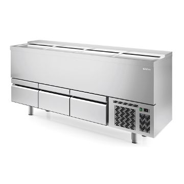 Picture of Infrico EBC2000II Bottle Coolers Cooler With Drawers Ebc Series – Chest Bottle Cooler With Drawers