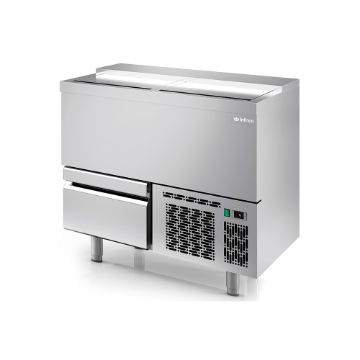 Picture of Infrico EBC1000II Bottle Coolers Cooler With Drawers Ebc Series – Chest Bottle Cooler With Drawers