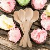 Picture of 160mm Greenspirit Wooden Dessert Spoon (10x100) - 140100