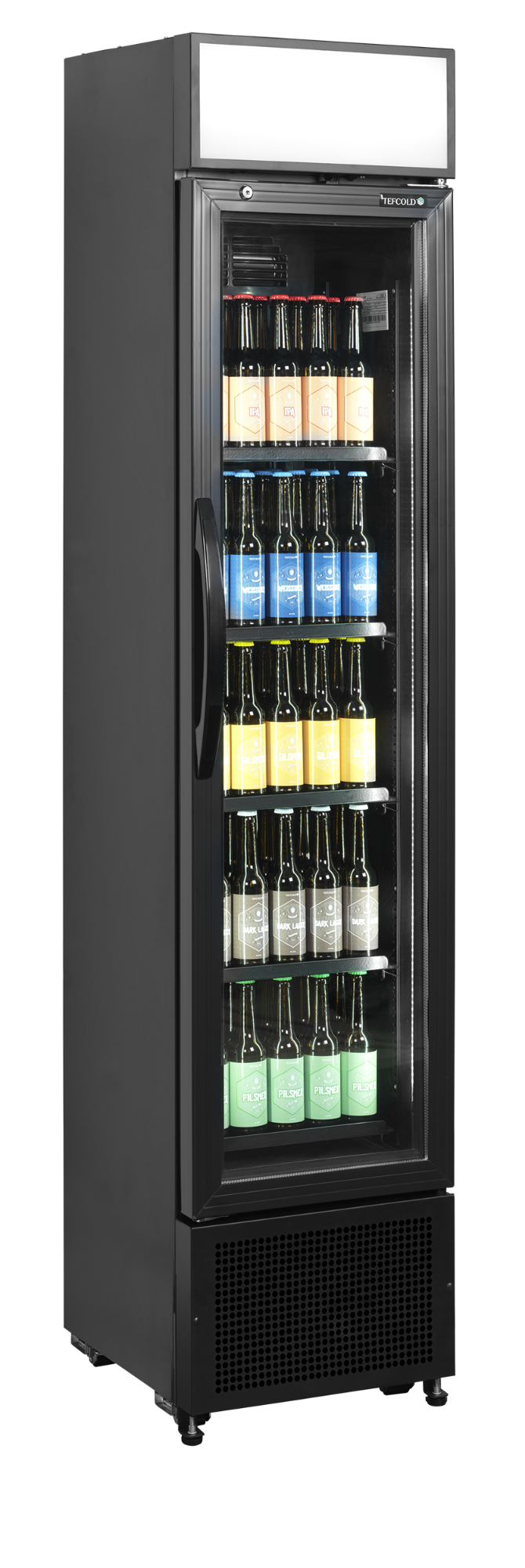 Picture of Tefcold FSC175H Black Glass Door Merchandiser