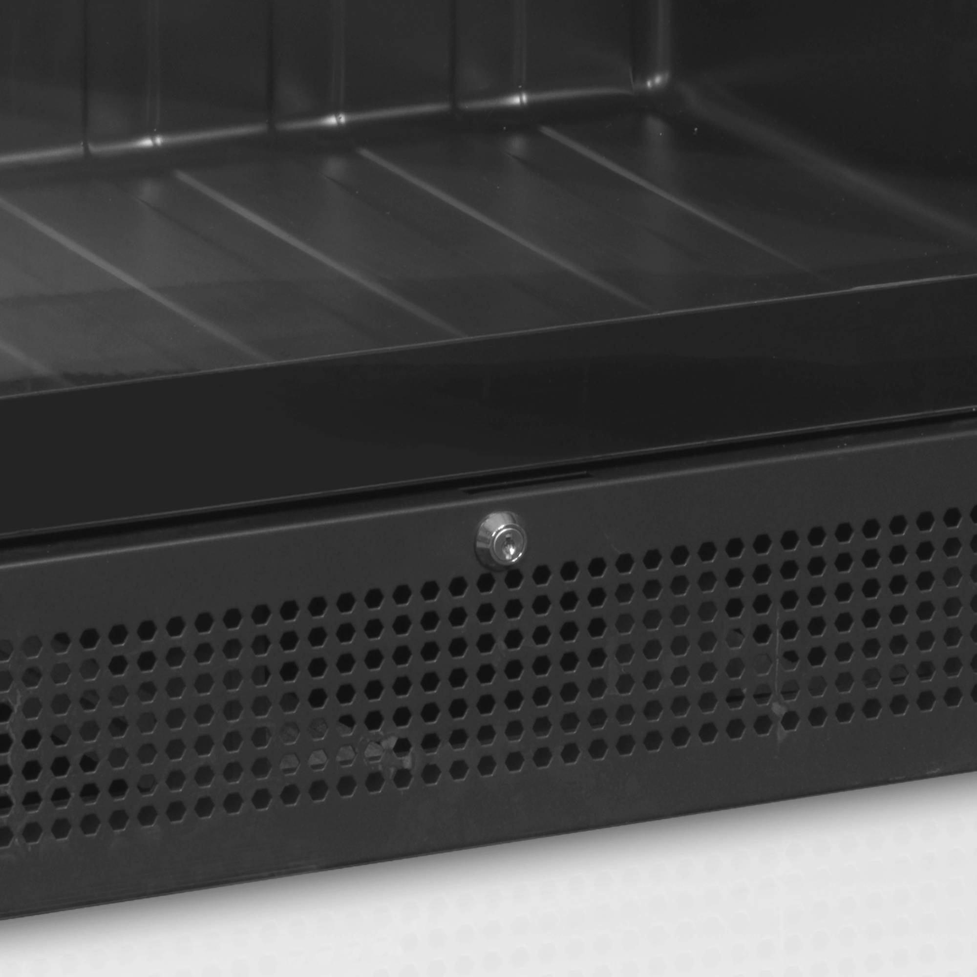 Picture of SCU1425 FRAMELESS Black Glass Door