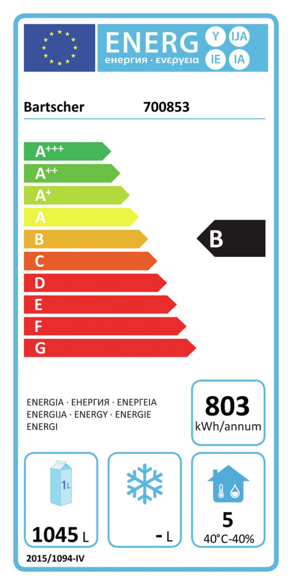Picture of Bartscher Refrigerator KGN2-212