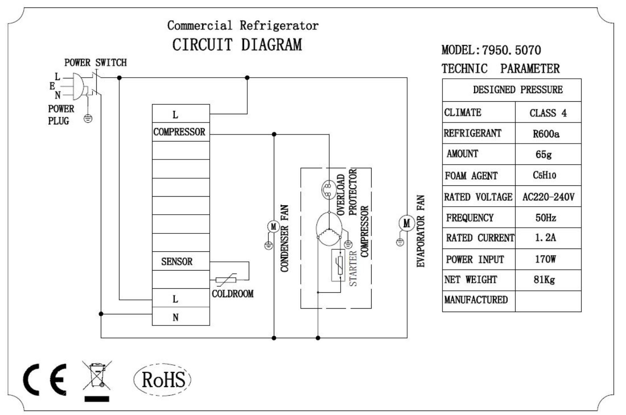 Picture of REFRIGERATED COUNTER 1 DOOR/2 DRAWERS