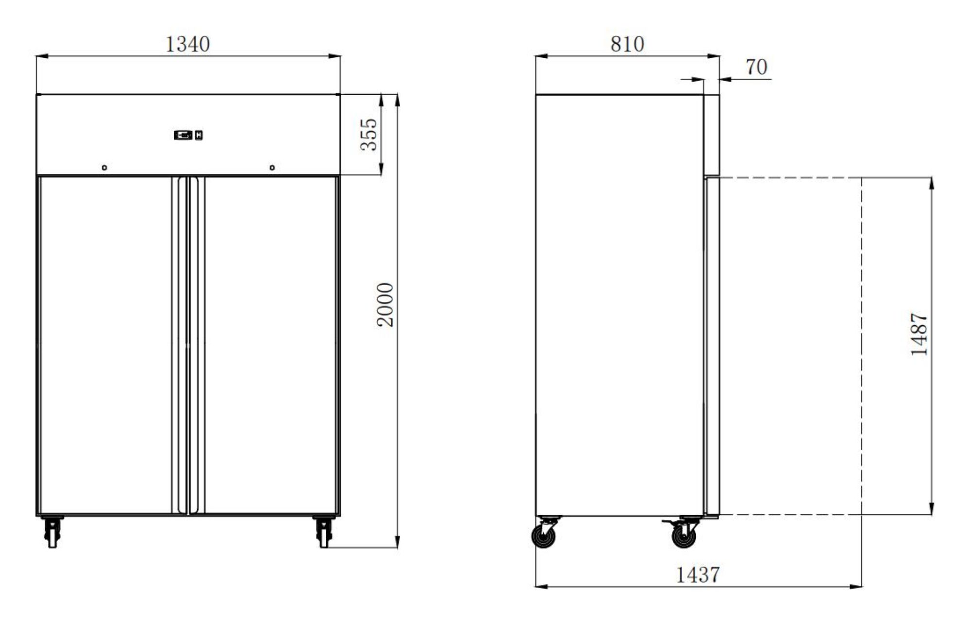 Picture of FREEZER SS 1200 LTR STATIC