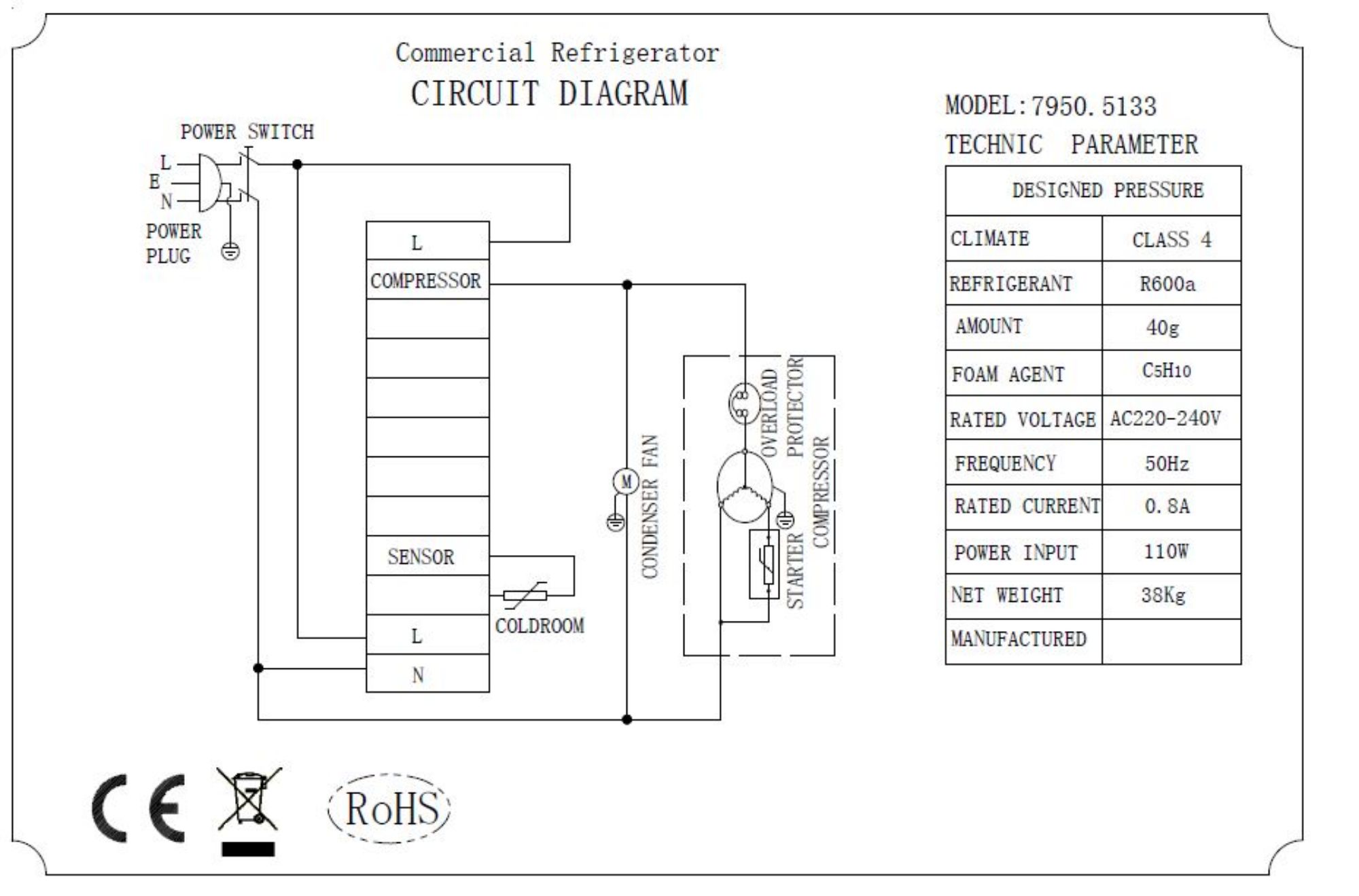 Picture of REFRIGERATED COUNTER TOP 1/3 GN x 9