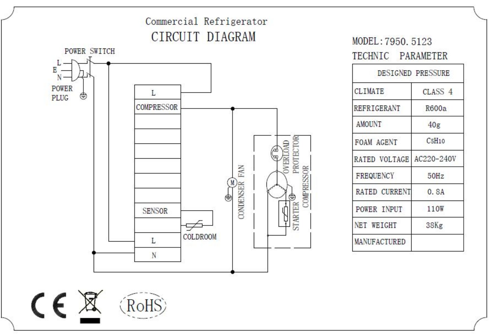 Picture of REFRIGERATED COUNTER TOP 1/4 GN x 10