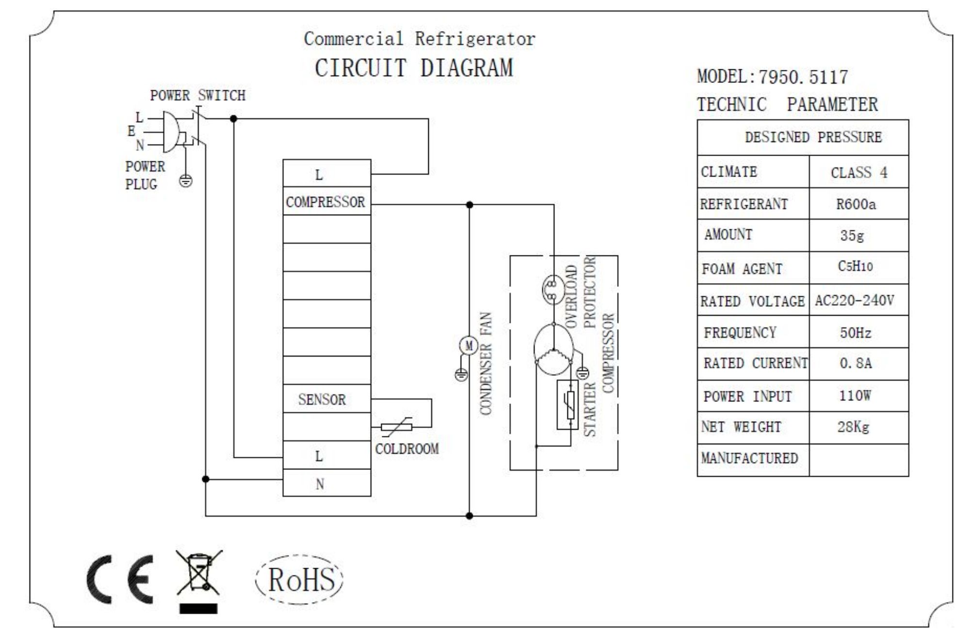 Picture of REFRIGERATED COUNTER TOP 1/4 GN x 6