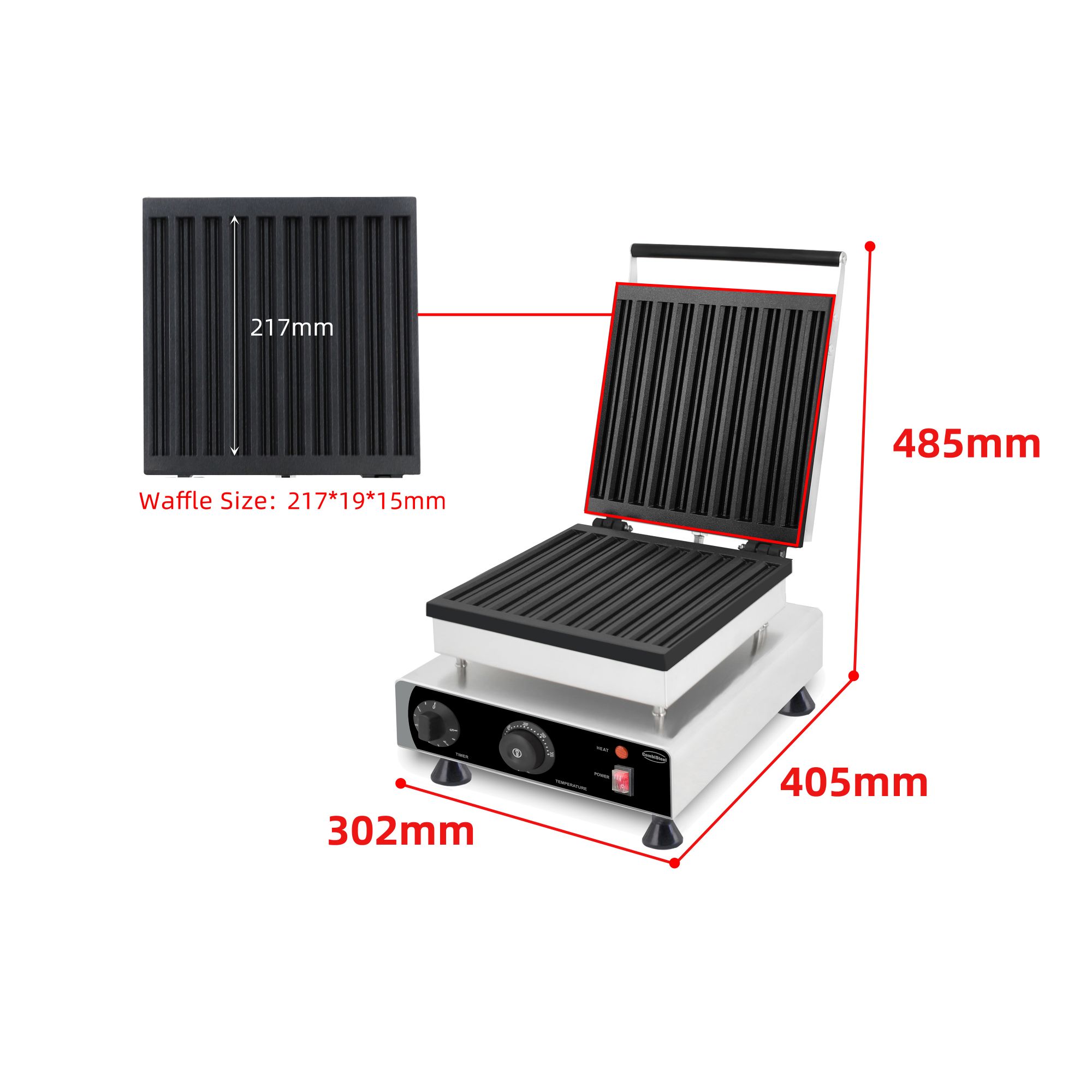 Picture of WAFFLE IRON 10PCS CHURROS