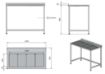 Picture of WORKTABLE WITH INTEGRATED DRIP-TRAY 1200X650