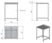 Picture of WORKTABLE WITH INTEGRATED DRIP-TRAY 700X650