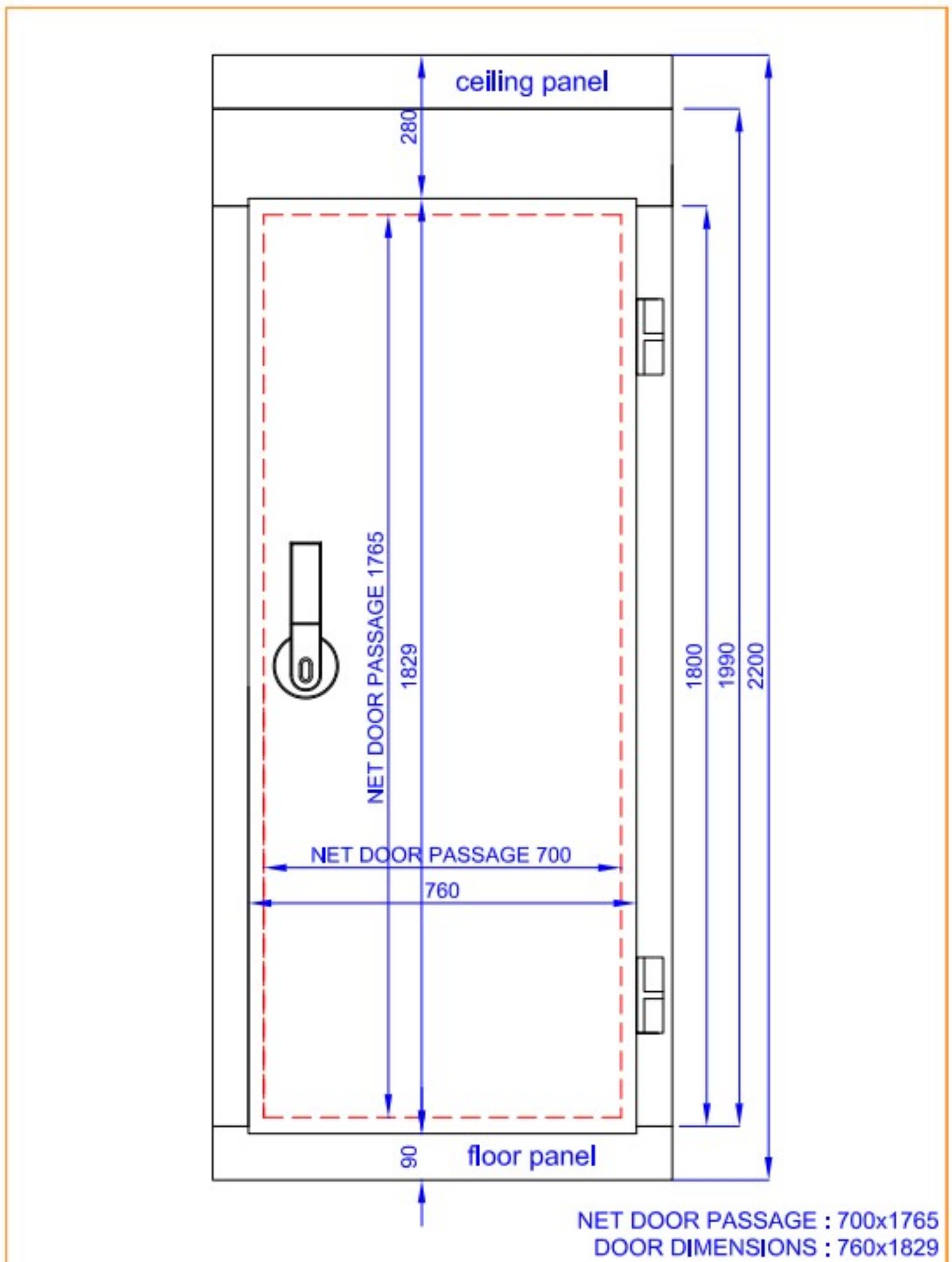 Picture of COLD AND FREEZER ROOM 2700x1500x2200 - 120 MM