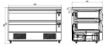 Picture of CombiSteel Refrigerated/Freezer Counter 2 Drawers 6X 1/1GN