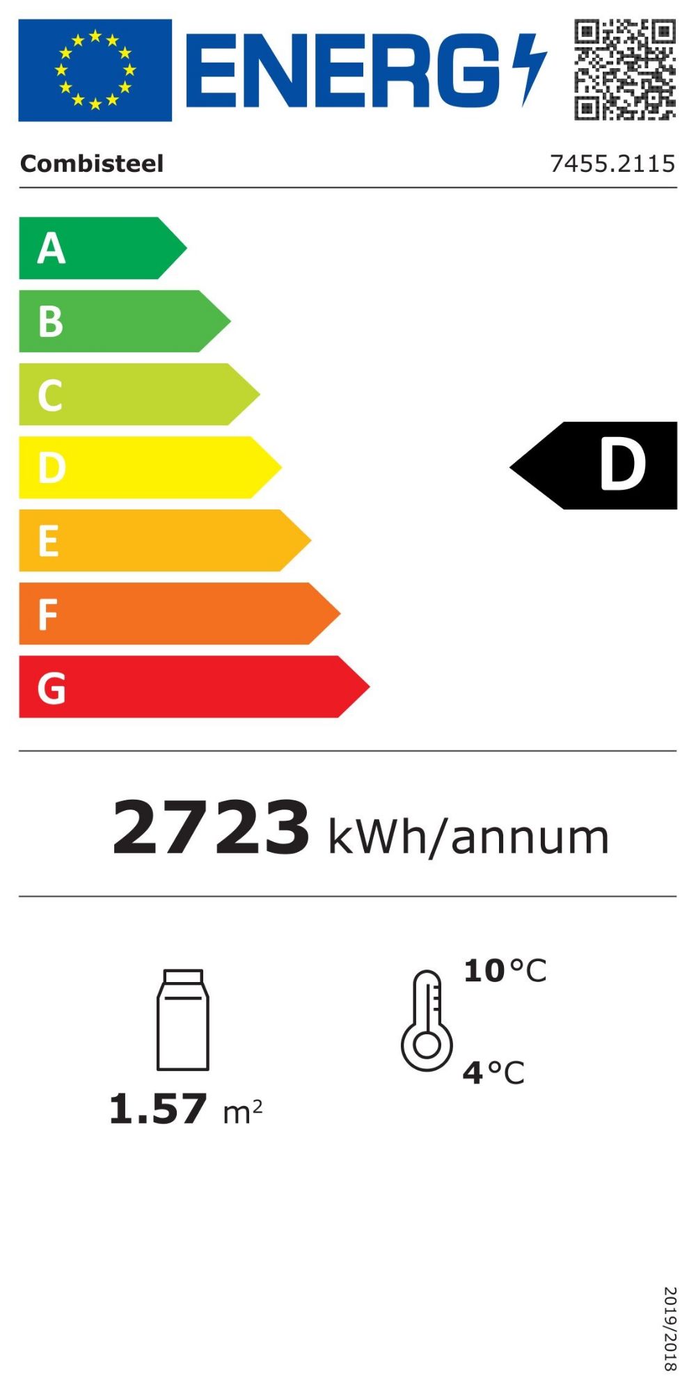 Picture of Combisteel Glass Display Fridge - FCU-1200 BL