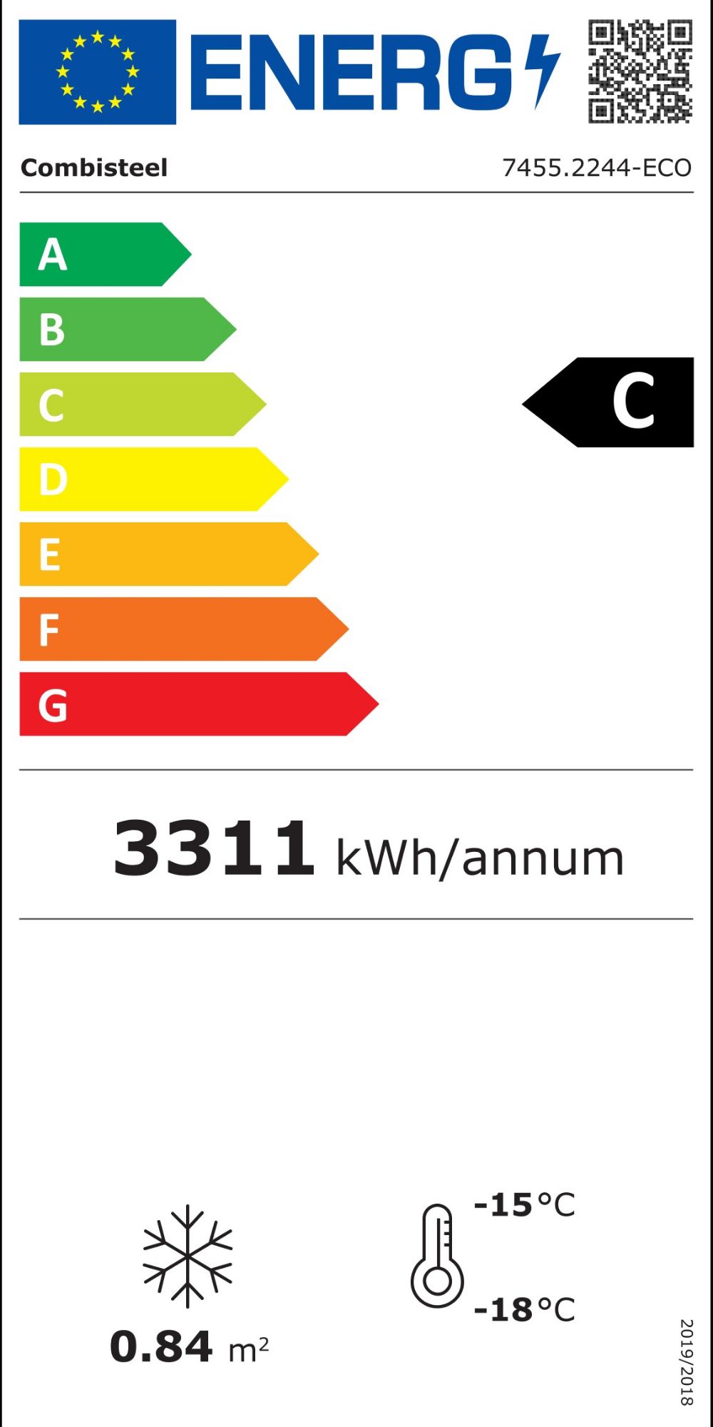 Picture of CombiSteel Glass Door Freezer JDE-600FBL