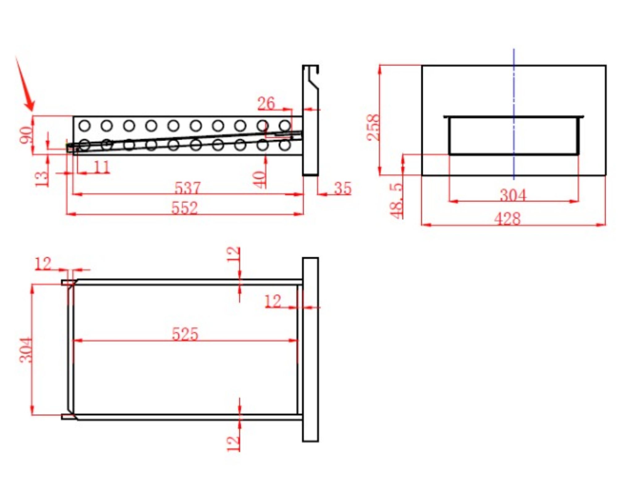 Picture of Combisteel 6 Drawer Counter Prep Fridge