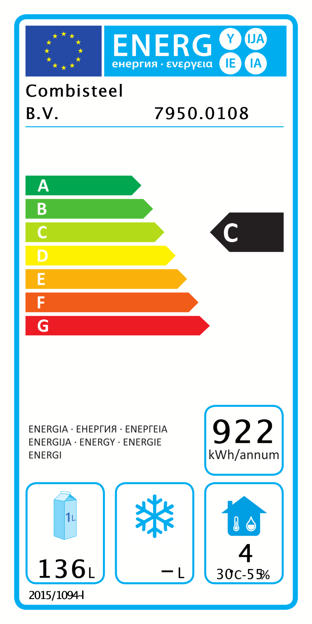 Picture of Combisteel Counter Prep Fridge 1 Door and 2 Drawers