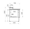 Picture of Combisteel Saladette 2 Door Fridge - 7950.0095