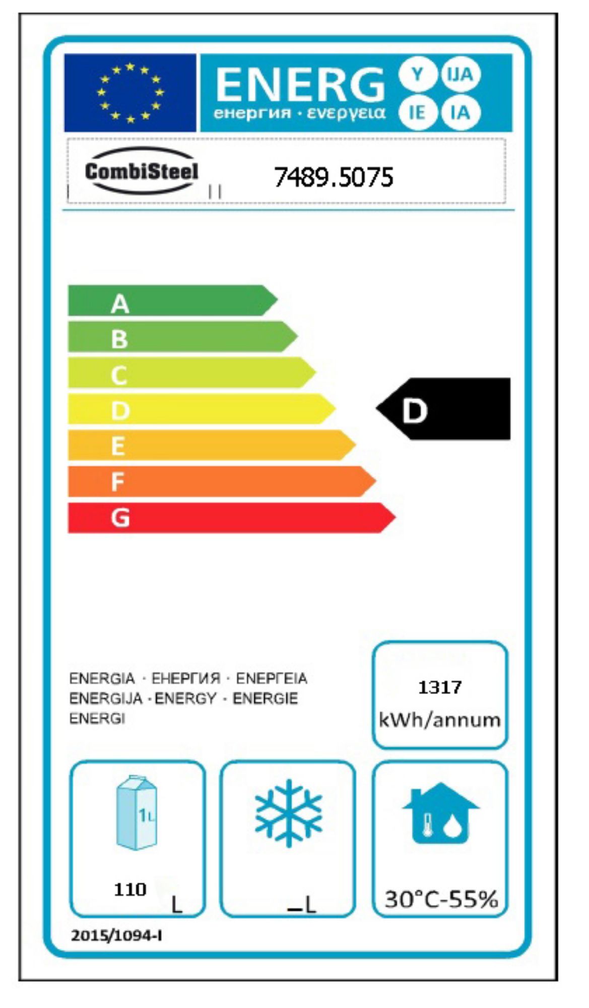 Picture of CombiSteel Counter 600 Pro Line Refrigerator 2 Door Mono Block